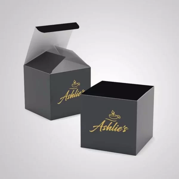 custom Matte Black Hair Extension Boxes